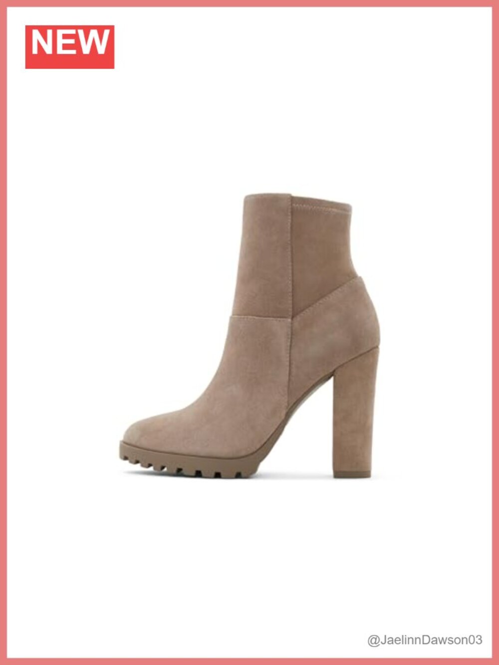ALDO Women's Tianah Leather Ankle Boots Block Heel Zip Almond Toe